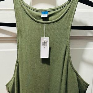 BNWT Old Navy knit camo green tank dress size XL